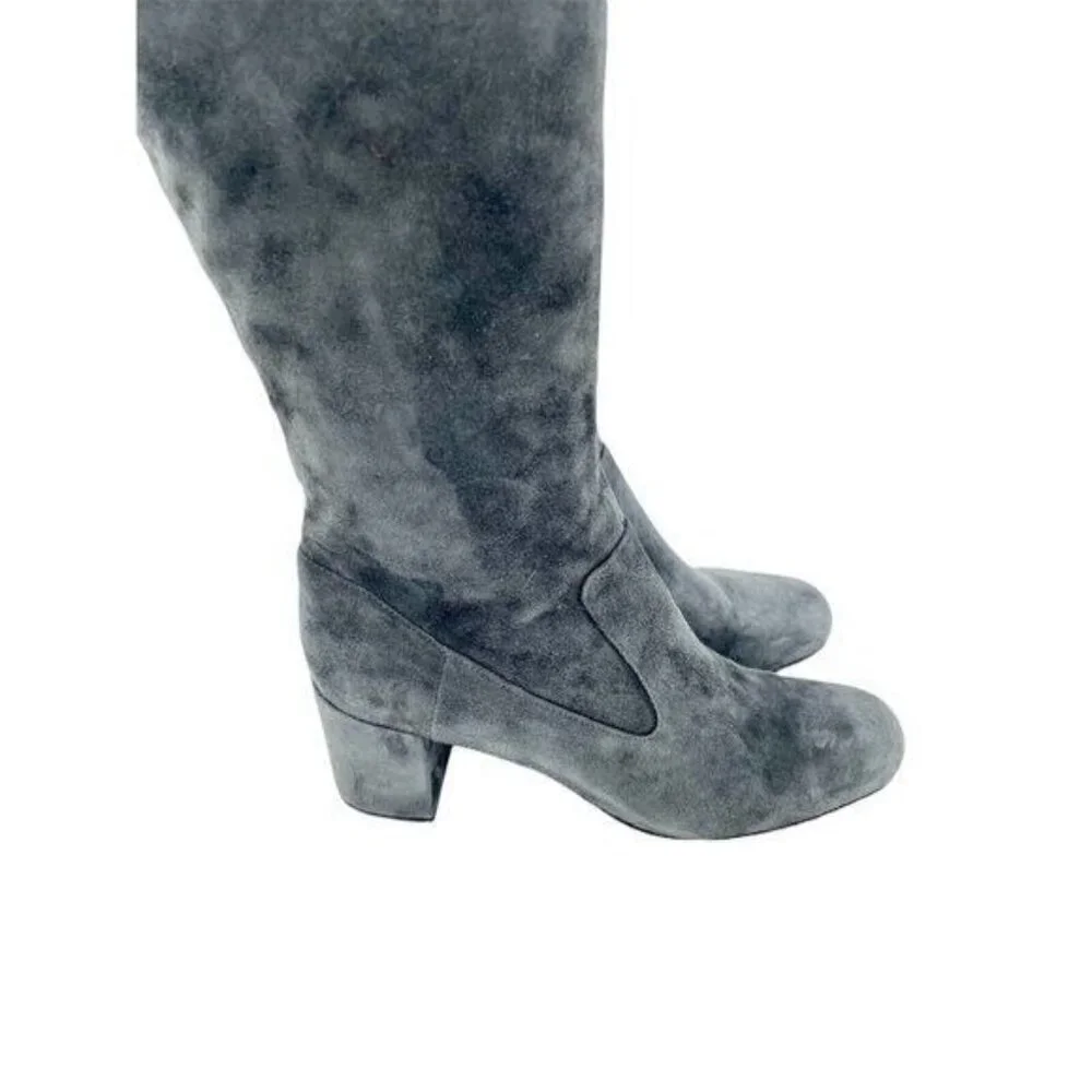 VINCE Blythe Grey Suede Leather Over the Knee Boots NEW SZ 8 NEW